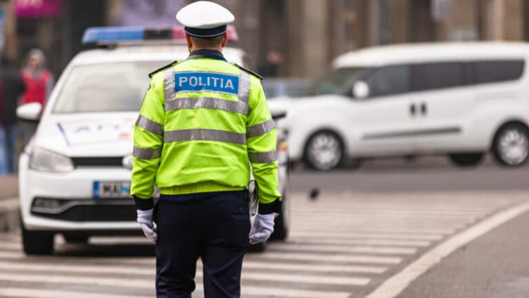 Un băiețel de zece ani, surprins de autorități conducând un autoturism în Afumați, cu tatăl său alături