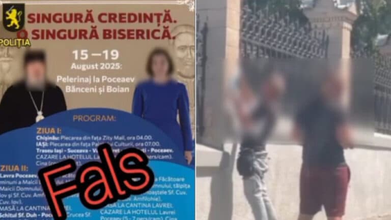 Străini reținuți la Chișinău pentru lipirea afișelor cu Maia Sandu și mitropolitul Basarabiei, instruiți în Serbia și Bosnia