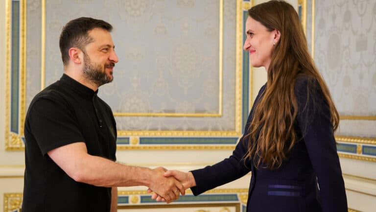 Oana Țoiu și Volodimir Zelenski s-au întâlnit la Kiev: Despre ce au discutat