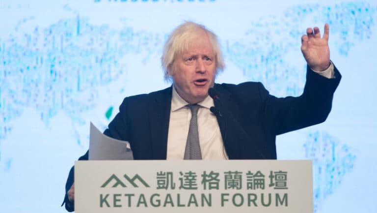 „Taiwanul își afirmă cu tărie dreptul de stat, depășind pretențiile Palestinei, afirmă Boris Johnson.”