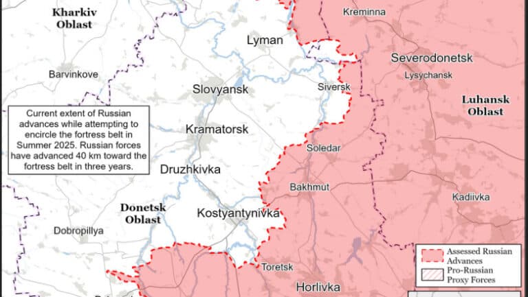 Rusia progresează în Donețk și declară capturarea unei așezări din teritoriul ucrainean