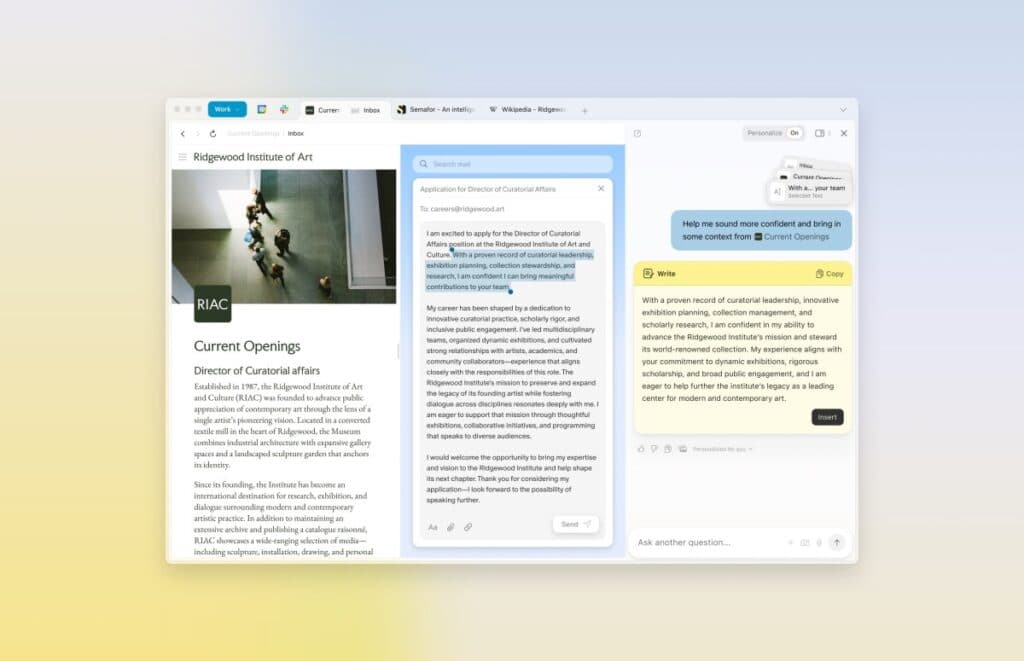 Compania Browser lansează un abonament lunar de 20 de dolari pentru browserul său inteligent cu AI