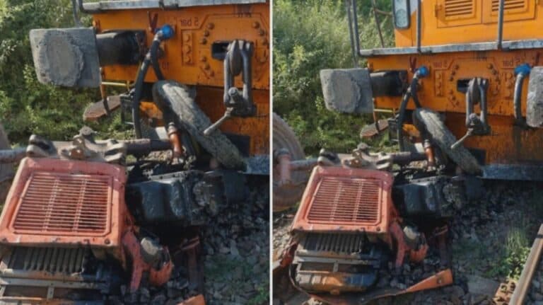 Coliziune feroviară în Botoșani: Un bărbat rănit după impactul unui tren cu un tractor remorcat
