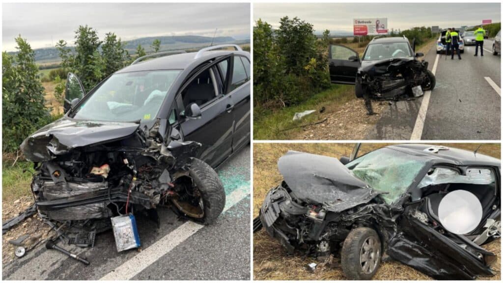 Coliziune devastatoare în Suceava: Trei răniți, dintre care unul prins între fiarele contorsionate ale mașinii