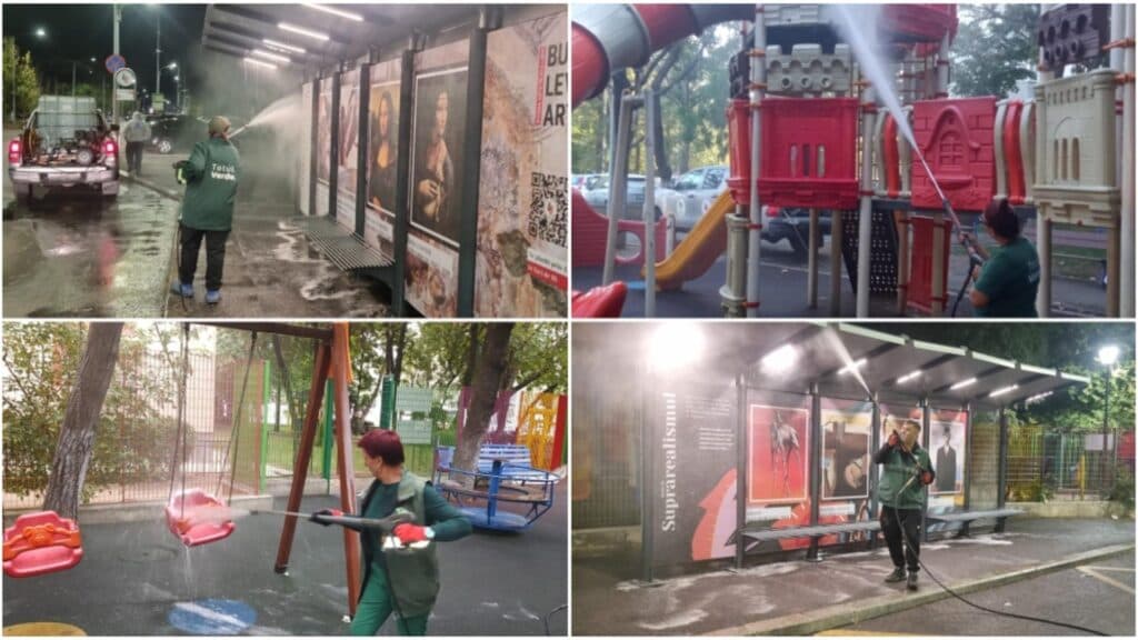 Operațiuni constante de curățenie în Sectorul 4