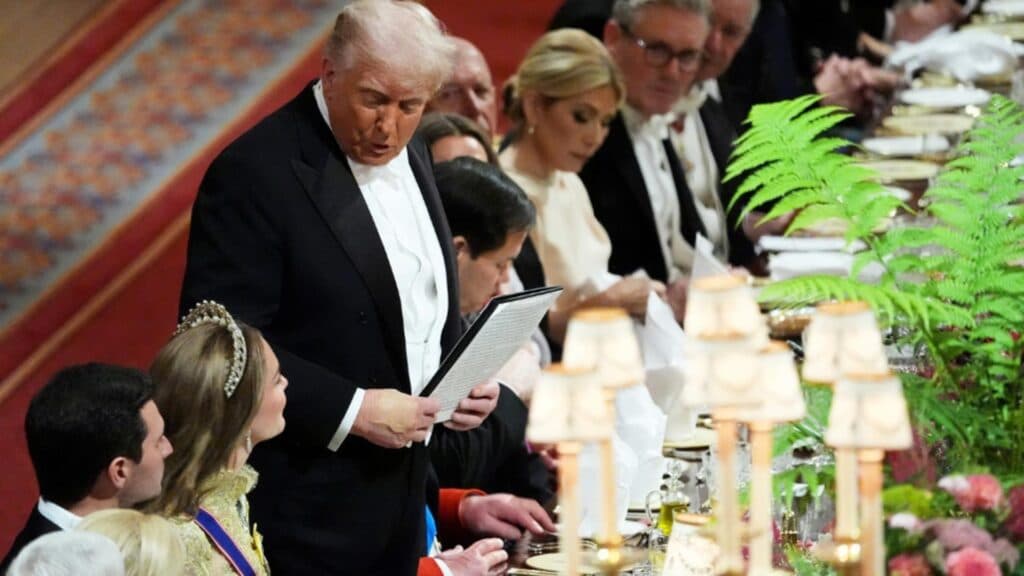 Fastuos banchet regal la Castelul Windsor în onoarea lui Donald Trump
