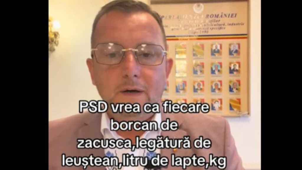 Deputat AUR: „Țăranii vor aduce la cunoștință și borcanele cu zacuscă!”