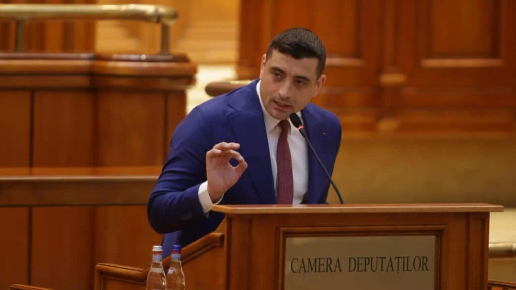 George Simion, declarație vehementă în Parlament: „Justiția s-a transformat într-un mecanism de eliminare politică. Ați anulat alegerile și acum doriți să ne închideți!”