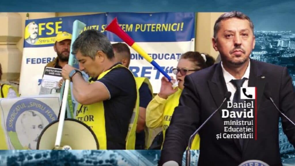 În prima zi de școală, profesorii protestează în fața Guvernului pentru drepturile lor