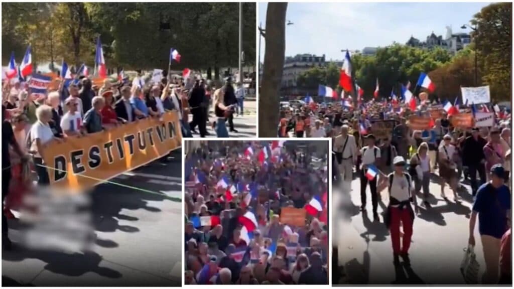 Francezii, sărăciți de politicile lui Macron, ies în stradă și cer demisia acestuia, pregătindu-se să blocheze autostrăzile și gările