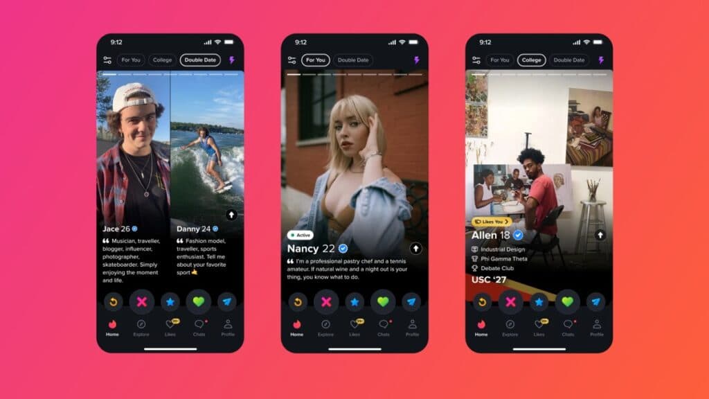 Tinder își transformă funcțiile în „moduri” de întâlnire