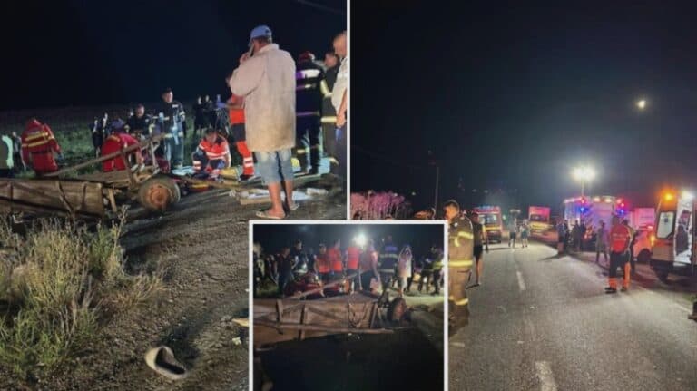 Accident mortal în Iași: două vieți pierdute și trei răniți în coliziunea dintre o căruță și o autoutilitară