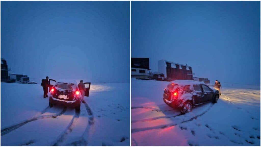 Cinci vieți salvate de jandarmii montani din Parâng, după ce vehiculele lor au fost captivate în zăpadă