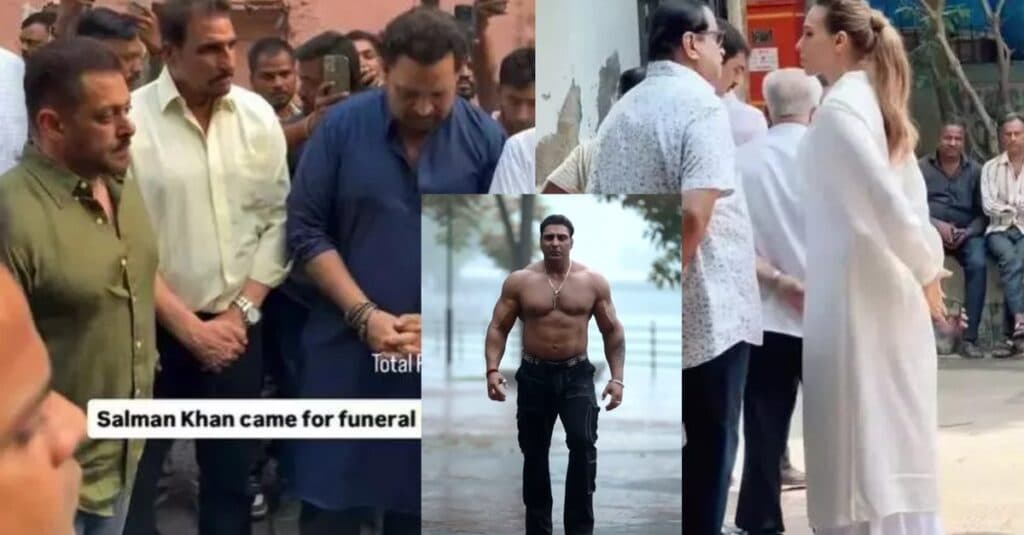 Tristețe în India: Iulia Vântur și Salman Khan onorează memoria unui mare culturist la ceremonia de înmormântare
