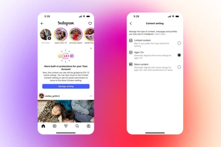 Instagram va afișa conținut PG-13 pentru adolescenți, introducând și mai multe opțiuni de control parental