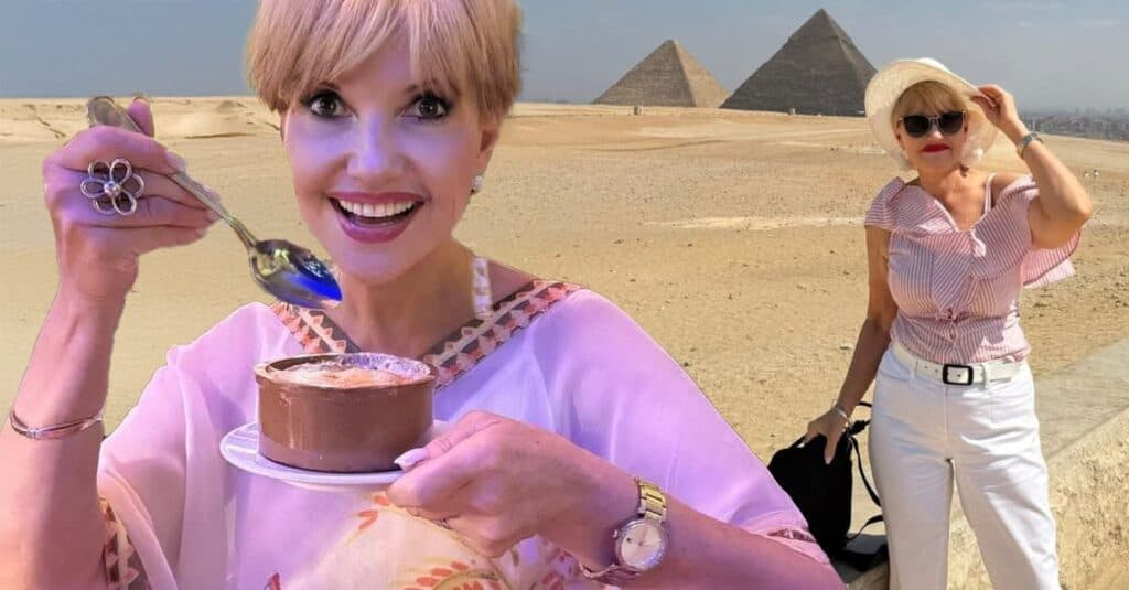 Marina Almășan a degustat în Egipt delicatesa „Mama lui Ali”: „O variantă de griș cu lapte”. Care este prețul prăjiturii și care sunt secretele rețetei?