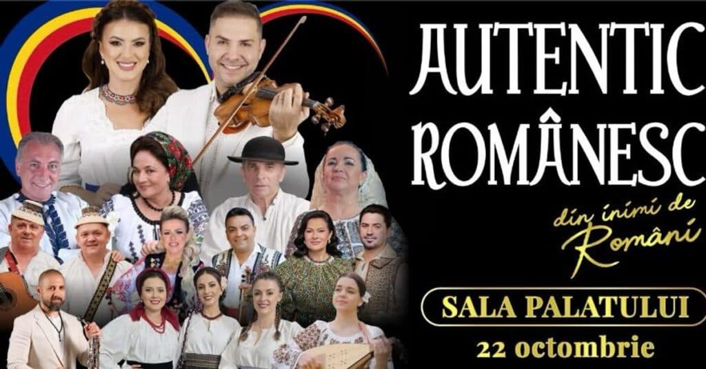 Experiențe memorabile și emoționante la spectacolul „Autentic Românesc – Din inimi de români” cu Lavinia Goste și Marius Zorilă, pe 22 octombrie, la Sala Palatului, unde amintirile vor atinge cele mai sensibile corzi ale sufletului