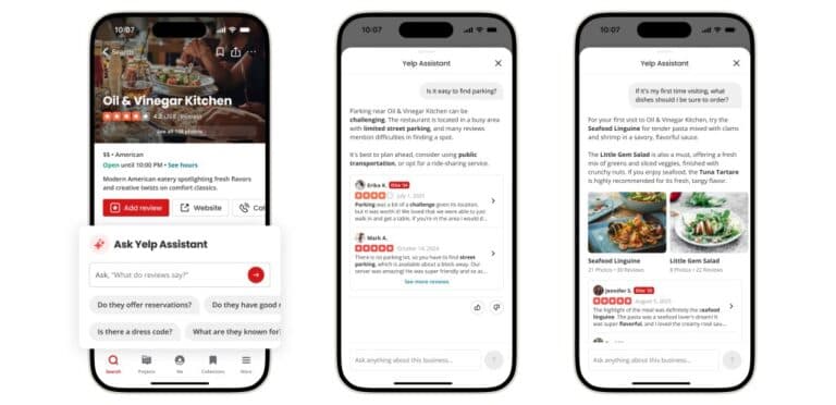 Asistentul AI de la Yelp poate acum analiza meniurile restaurantelor pentru a-ți arăta cum arată preparatele