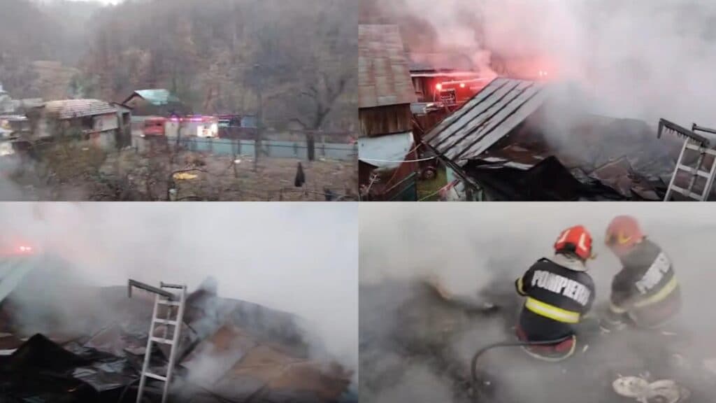 Incendiu devastator în Vrancea: O viață pierdută din cauza fumului toxic