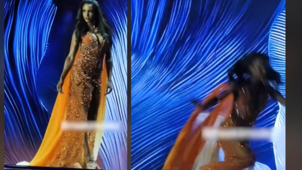 Căderea surprinzătoare a Miss Jamaica pe scena Miss Universe