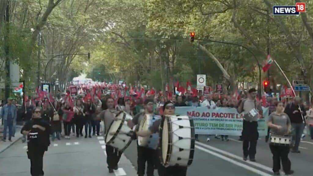 Mii de protestatari în Portugalia contestă măsurile de austeritate: o mobilizare impresionantă pe străzi