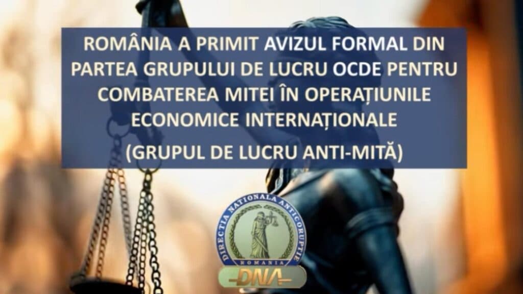 România a obținut aprobarea oficială din partea Grupului de lucru împotriva corupției al OCDE