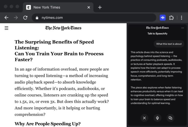 Speechify îmbogățește extensia sa pentru Chrome cu funcții de transcriere vocală și asistent vocal