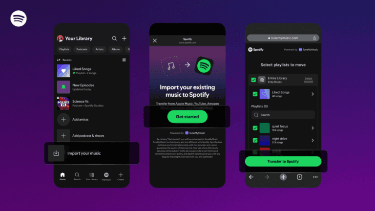 Noua funcție Spotify îți permite să muți listele de redare din alte aplicații
