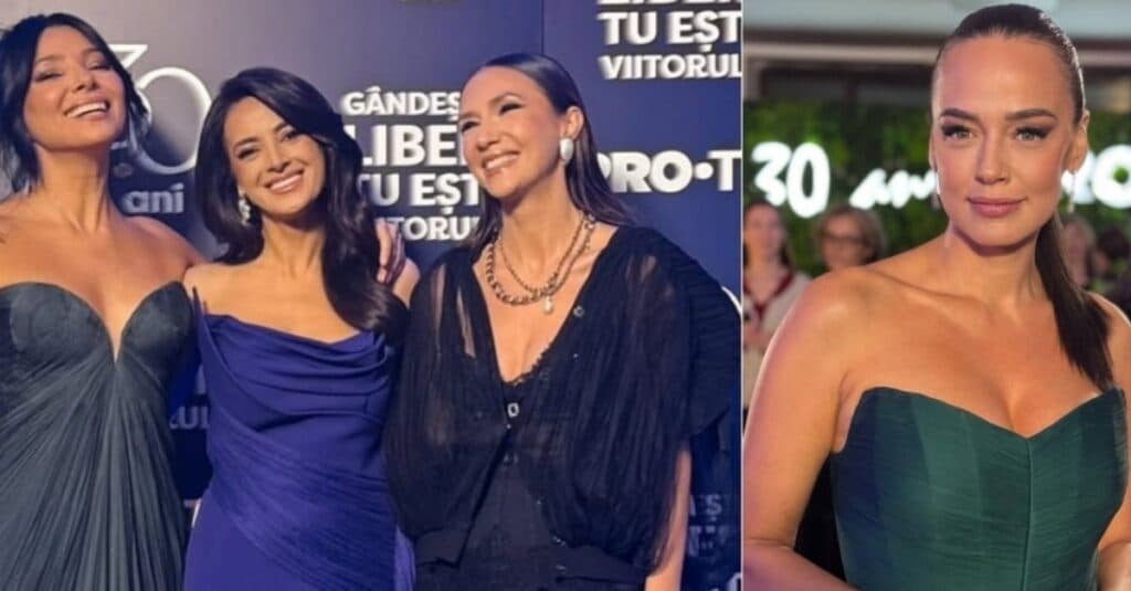 Stiluri memorabile la sărbătoarea PRO TV: Mihaela Rădulescu, eleganță în ciuda pierderii lui Felix Baumgartner