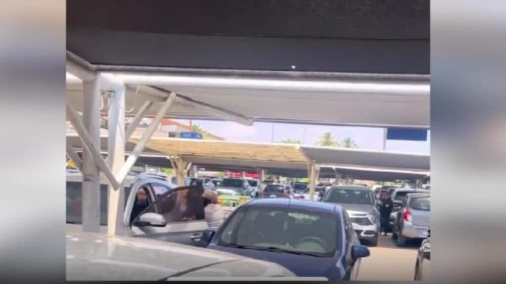 Tensiuni în trafic: două femei se ceartă pentru locurile de parcare în agitația sărbătorilor