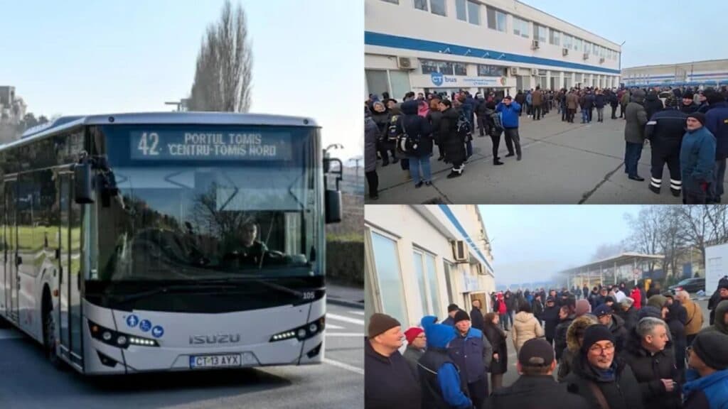 Haos în Constanța: Protestul angajaților din transporturi persistă