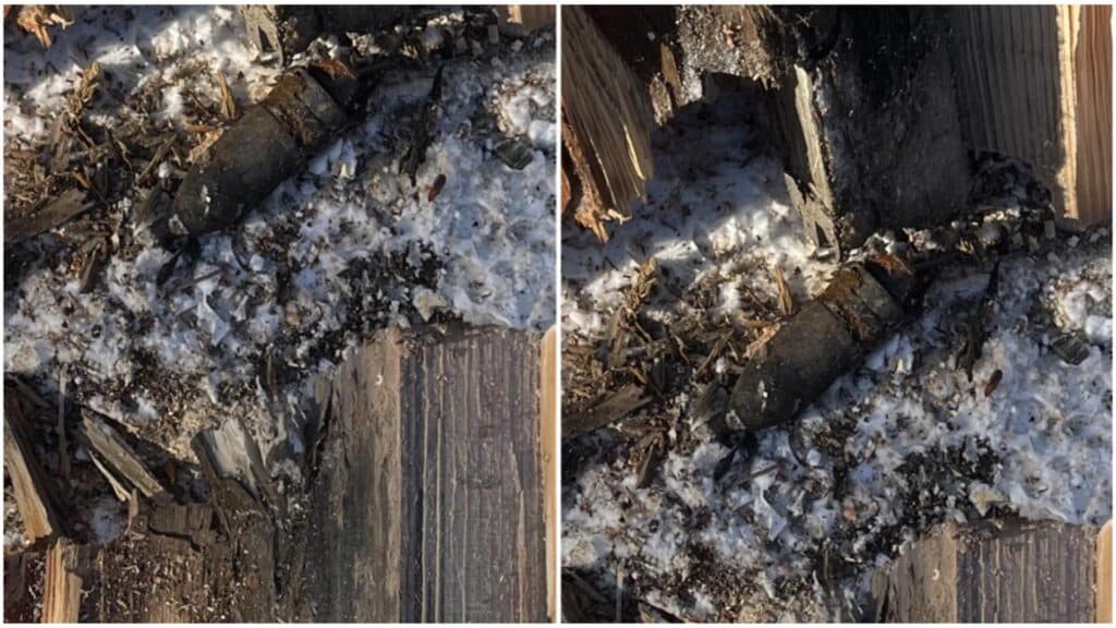 Alertă în Neamț: Un bărbat a găsit un proiectil din Al Doilea Război Mondial în timp ce pregătea lemne pentru foc