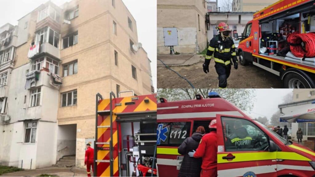 Alertă în Botoșani: 24 de locatari evacuați din cauza unui incendiu izbucnit într-o garsonieră