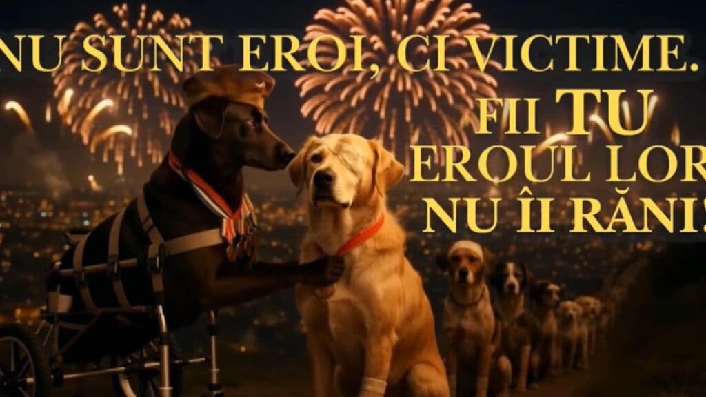 Imaginile tulburătoare ale Jandarmeriei ilustrează impactul devastator al petardelor asupra animalelor de companie