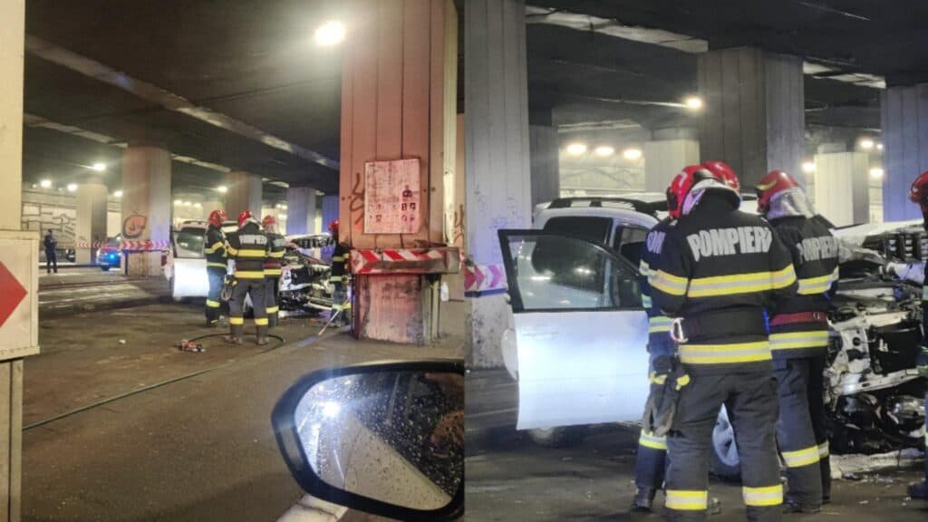 Accident serios în Pasajul Victoriei din Capitală; tramvaiele nu mai circulă