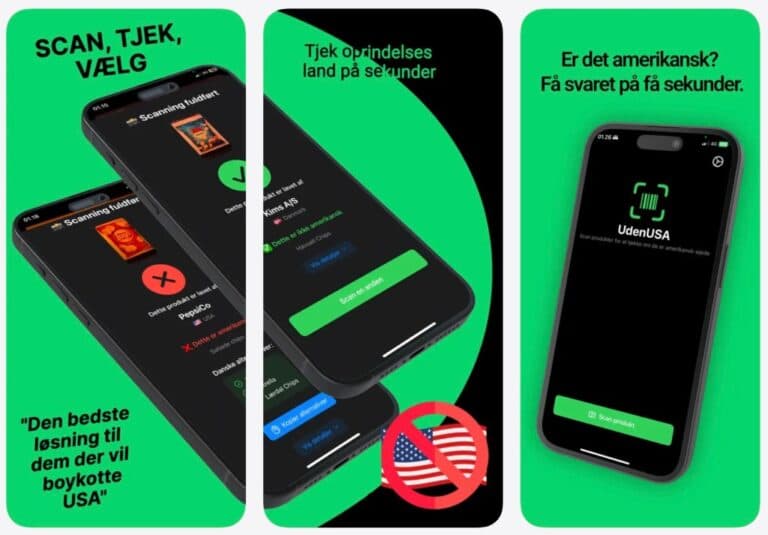 Aplicațiile pentru boicotarea produselor americane domină clasamentele în App Store-ul danez
