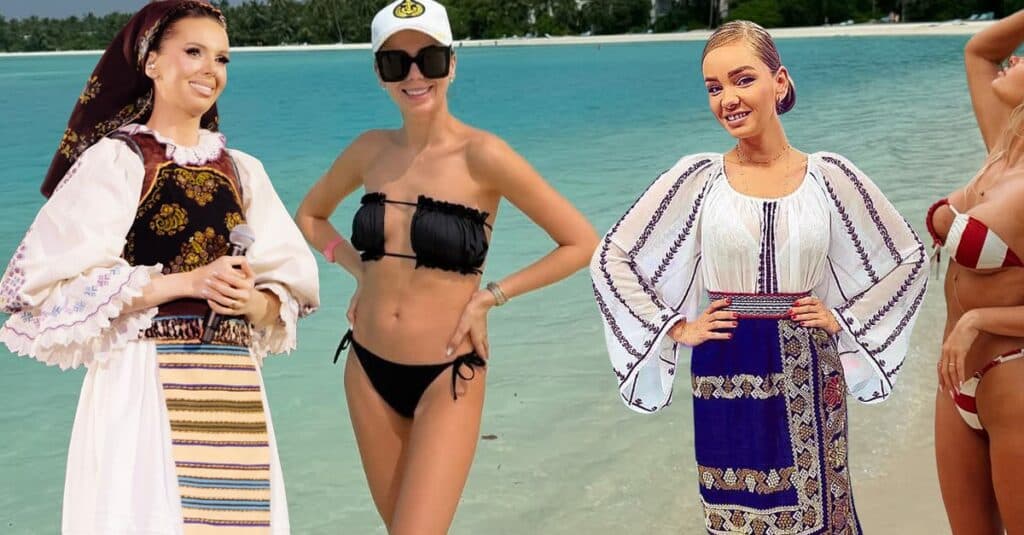 Secretele din spatele costumei populare purtate de Georgiana Lobonț și Maria Constantin! Ghid pentru alegerea perfectă a costumului de baie: „Dacă ai implant mamar…”