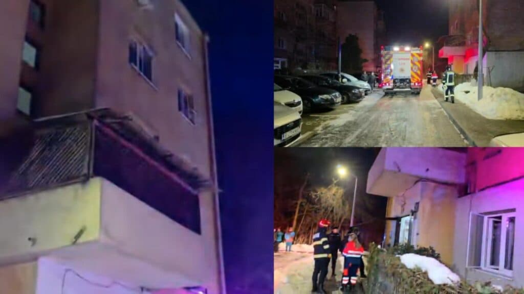 Deflagrație devastatoare într-un imobil din Alba Iulia: doi răniți în stare gravă