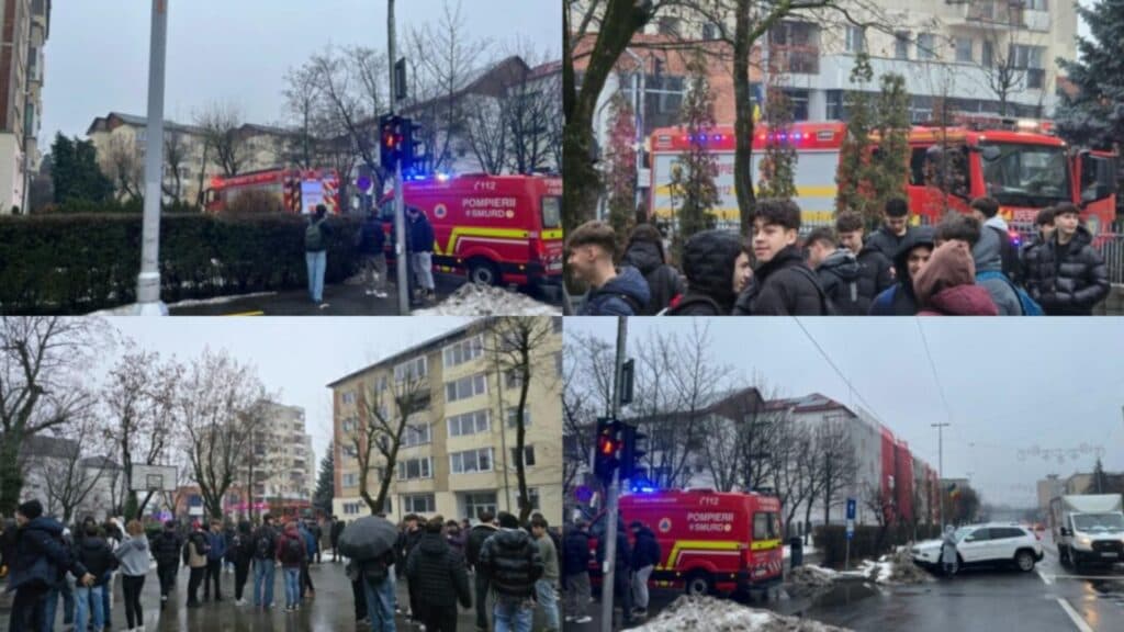 Evacuare de urgență la un liceu din Baia Mare din cauza unei scurgeri de gaz; peste 300 de elevi și profesori sunt în siguranță