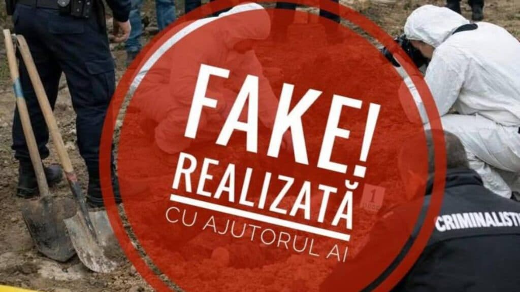 Atenționare din partea Poliției Române: o imagine falsificată cu ajutorul inteligenței artificiale circulă în legătură cu crima din Timiș