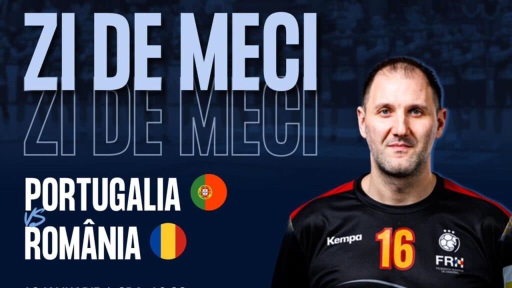 România se confruntă cu Portugalia în EHF EURO 2026. Descoperă unde poți urmări meciul echipei naționale de handbal masculin