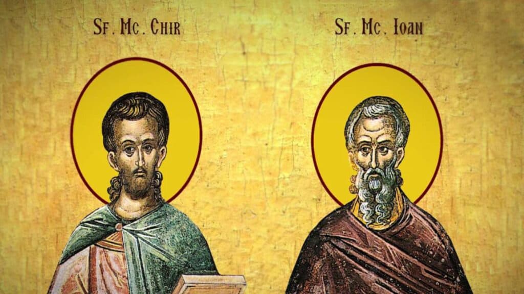 Celebrăm pe 31 ianuarie: Sfinții Mucenici Chir și Ioan, vindecători fără plată, în calendarul ortodox