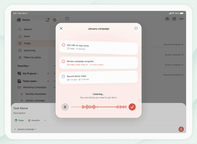 Aplicația Todoist îți permite acum să adaugi sarcini pe lista ta de activități prin simpla conversație cu AI-ul său