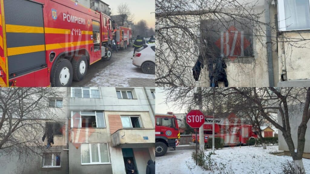 Incendiu devastator în Iași: O femeie și-a pierdut viața, iar doi bărbați au suferit arsuri severe