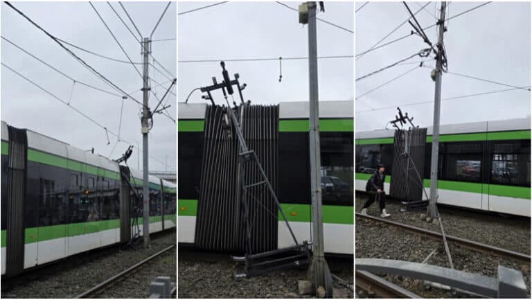 Incident în Capitală: tramvaiul 41, paralizat din cauza unei avarii la rețeaua electrică