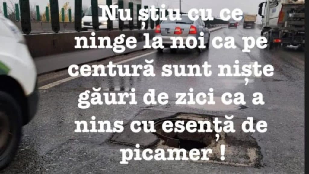 Bucureștiul, devastat de ninsori: gropile au erupt precum ciupercile după ploaie