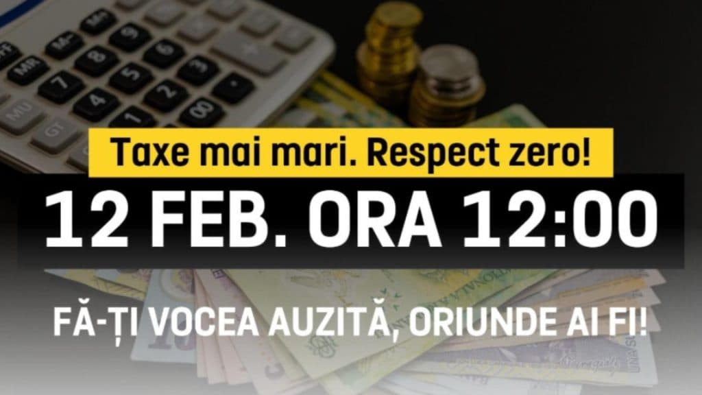 George Simion: „Provocarea Fără Impozite – România se mobilizează pe 12 februarie împotriva greutății fiscale.”
