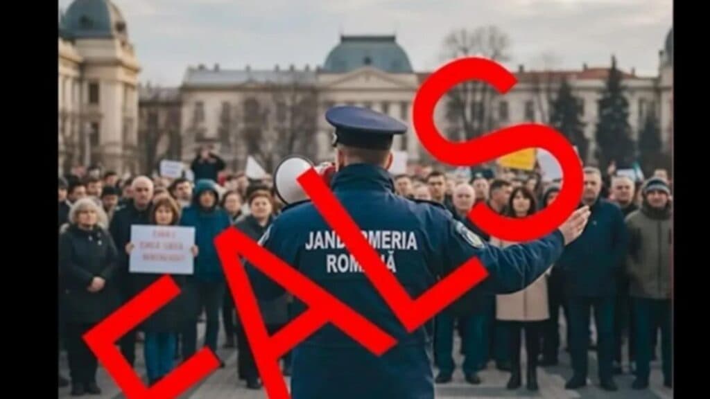 Imagini înșelătoare cu jandarmi circulă online. Jandarmeria trage un semnal de alarmă privind dezinformarea în uniformă