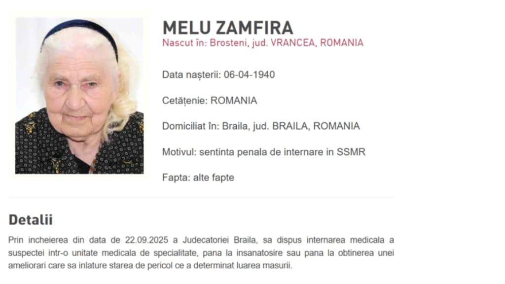 Bunica Zamfira, în vârstă de 86 de ani din Brăila, surprinde printr-o poveste neașteptată care a adus-o în vizorul autorităților