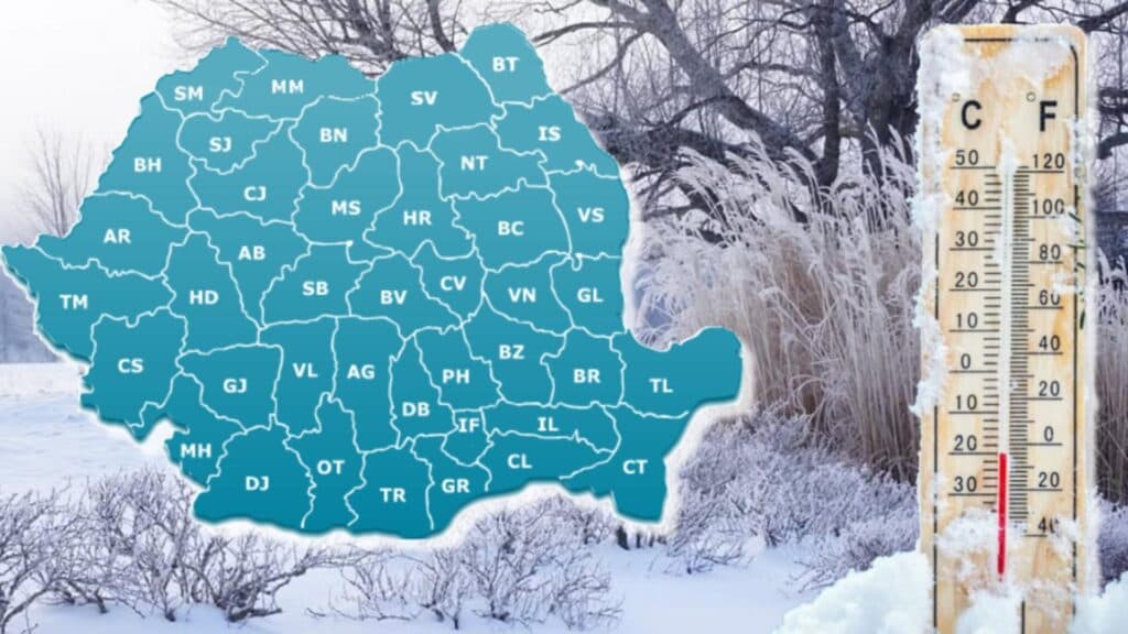 România înfruntă un vortex polar: temperaturi de -20 de grade și ninsori abundente, trei sferturi din țară sub alertă de ger extrem – HARTĂ